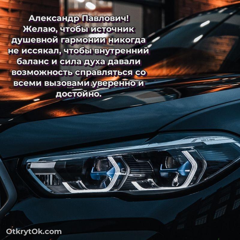 Открытка учителю начальных классов Александру Павловичу