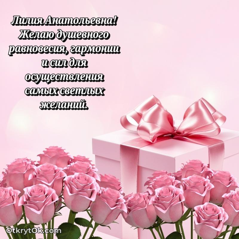 Поздравление военной Лилии Анатольевне