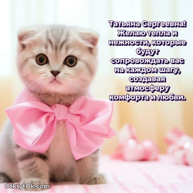 Открытка руководительнице Татьяне Сергеевне